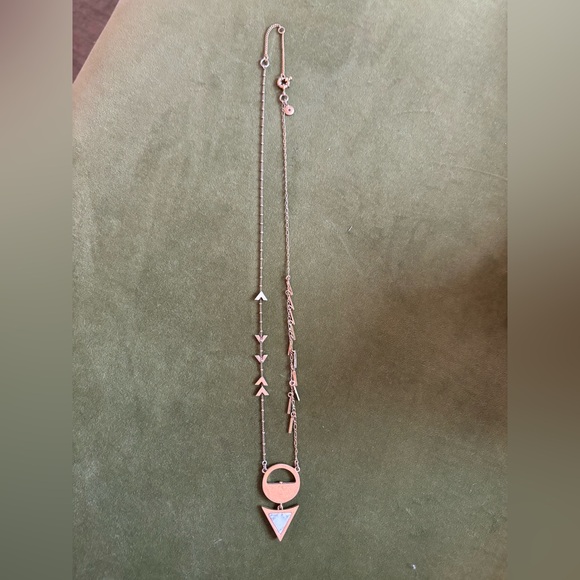 Madewell Brass Geometric Necklace - Picture 2 of 4